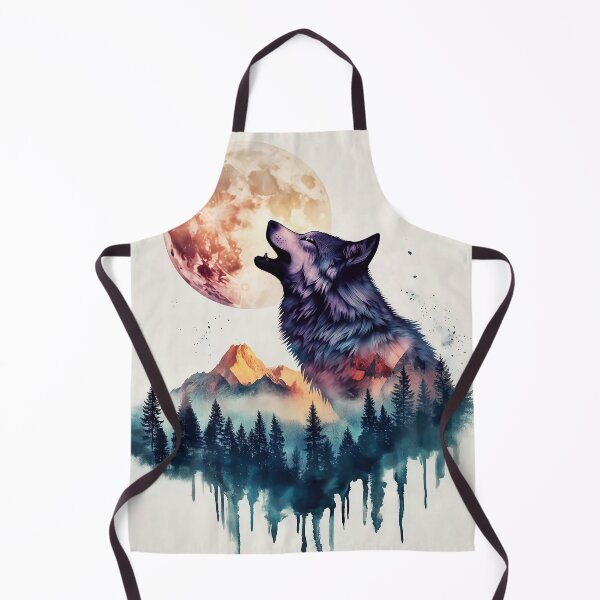 Item preview, Lunar Howl: Wolf and Moon designed and sold by Suzana Djordjevic.