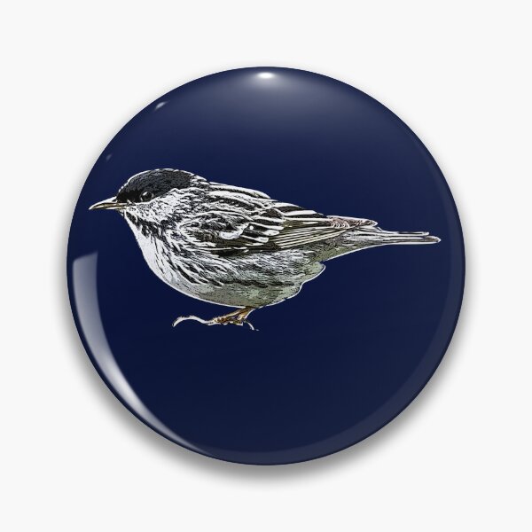 Item preview, Blackpoll Warbler White Alternate Design  designed and sold by designsasstultd.