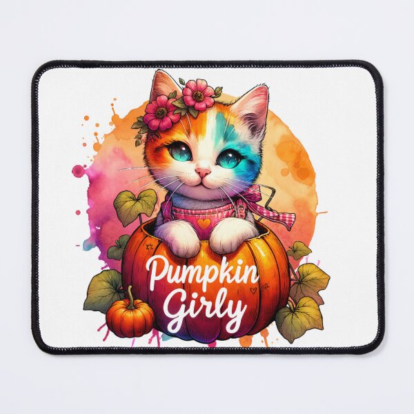 Item preview, Cute Cat Says Pumpkin girly stickers and more designed and sold by CRandRRstickers.