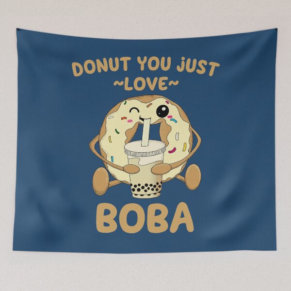 Item preview, Donut You Just Love Boba Tea Kawaii designed and sold by kiwi91.