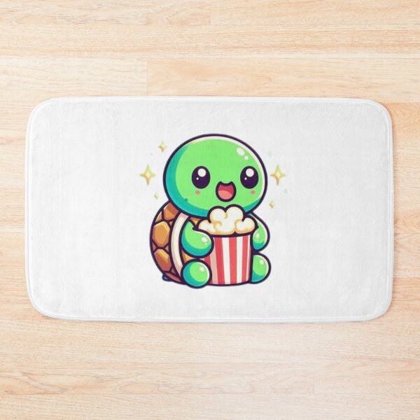 Item preview, turtle eating popcorn designed and sold by Eternalski.