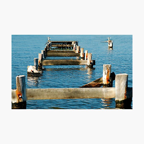 Morisset Hospital Wharf ... Or What's Left Of It! Photographic Print