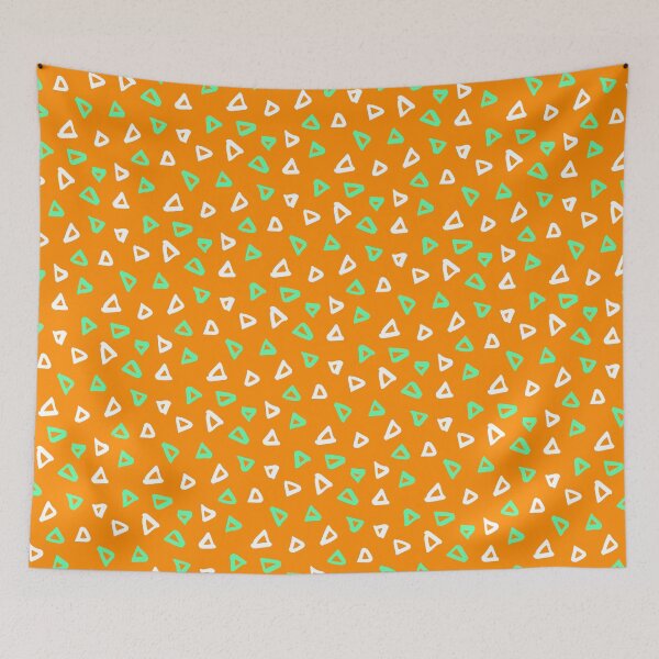 Item preview, Bicolor Doodle Scribble Art Scattered Repeat Patterns Orange designed and sold by EvergreenMotifs.