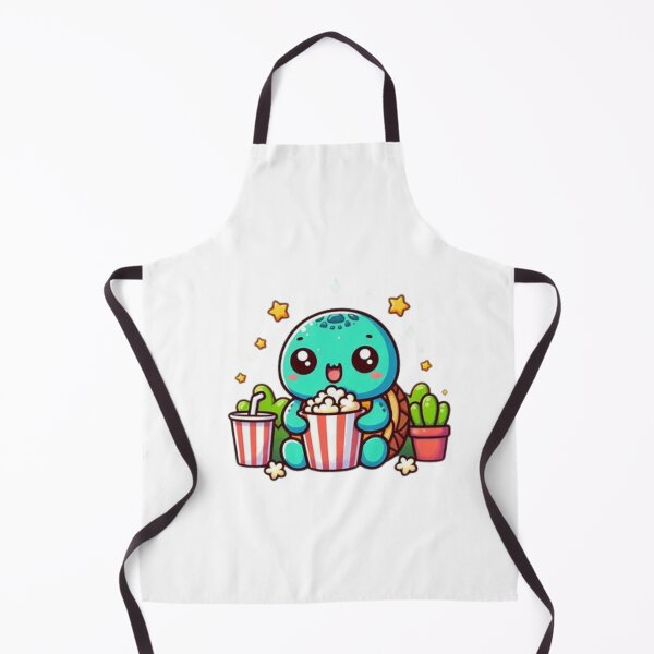 Item preview, turtle eating popcorn designed and sold by Eternalski.