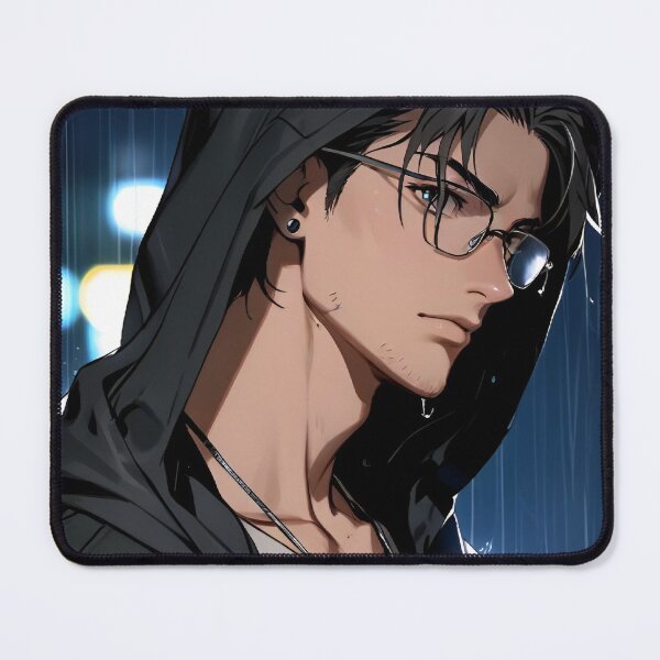 Item preview, Handsome anime boy with glasses designed and sold by DaanyaalHussain.