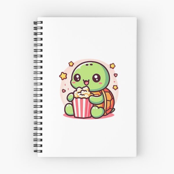 Item preview, turtle eating popcorn designed and sold by Eternalski.