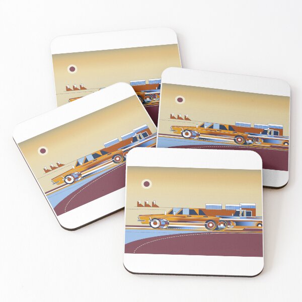 Item preview, futuristic car and landscape designed and sold by Kill-the-paper.