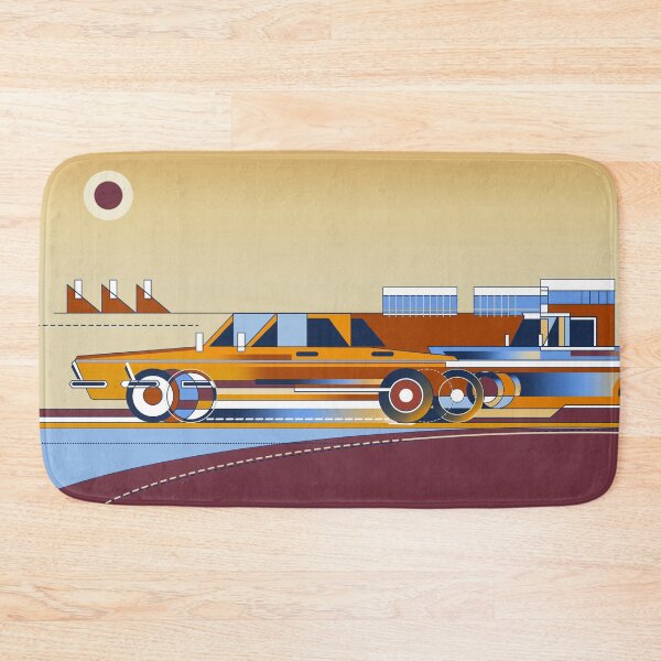 Item preview, futuristic car and landscape designed and sold by Kill-the-paper.