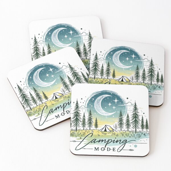 Item preview, Camping Mode - Moonlit Forest Adventure Design designed and sold by GemBob Creations.