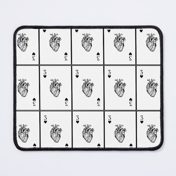 Item preview, 3 of Hearts Anatomical Playing Card designed and sold by PaulinaS.