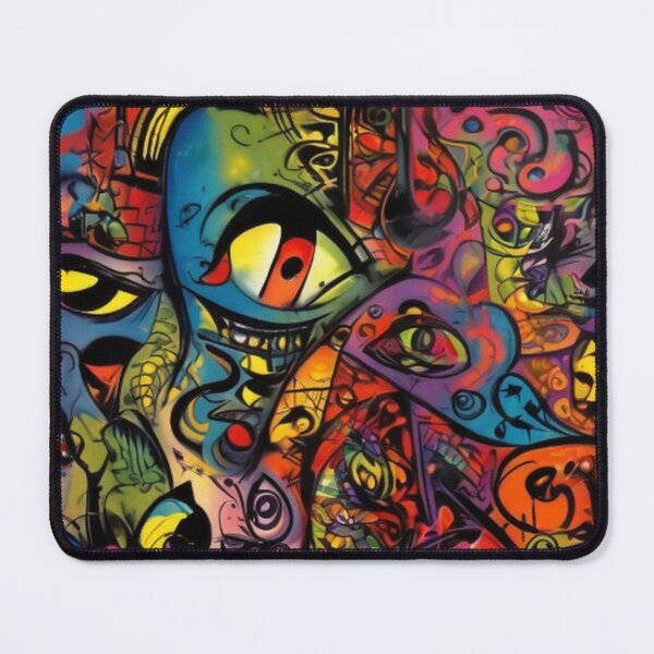 Item preview, Abstract Cartoon Faces Graffiti designed and sold by TheDarkWardrobe.
