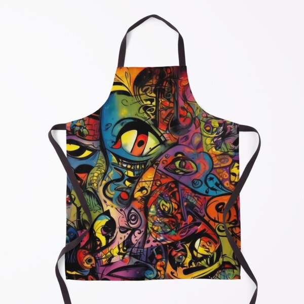 Item preview, Abstract Cartoon Faces Graffiti designed and sold by TheDarkWardrobe.