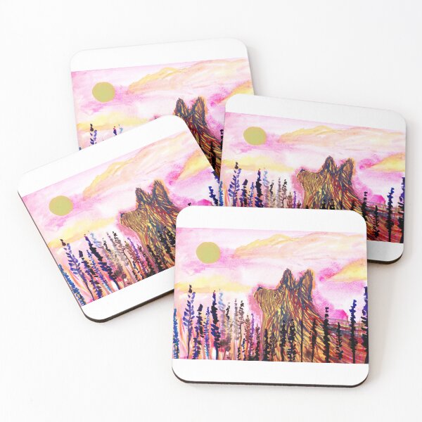 Item preview, Wild Dog at Sunrise - Vibrant Watercolor Art by Jemma Jamie Skidmore designed and sold by Jemma Jamie Skidmore.