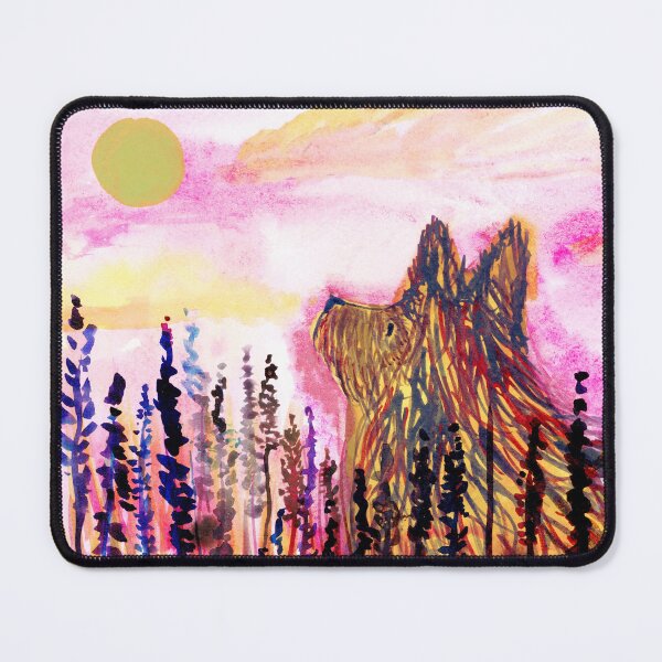 Item preview, Wild Dog at Sunrise - Vibrant Watercolor Art by Jemma Jamie Skidmore designed and sold by Jemma Jamie Skidmore.