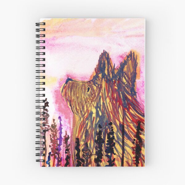 Item preview, Wild Dog at Sunrise - Vibrant Watercolor Art by Jemma Jamie Skidmore designed and sold by Jemma Jamie Skidmore.