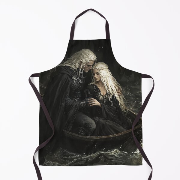 Item preview, Ethereal Embrace: Elven Lovers Adrift in the Midnight Tide designed and sold by oanaunciuleanu.