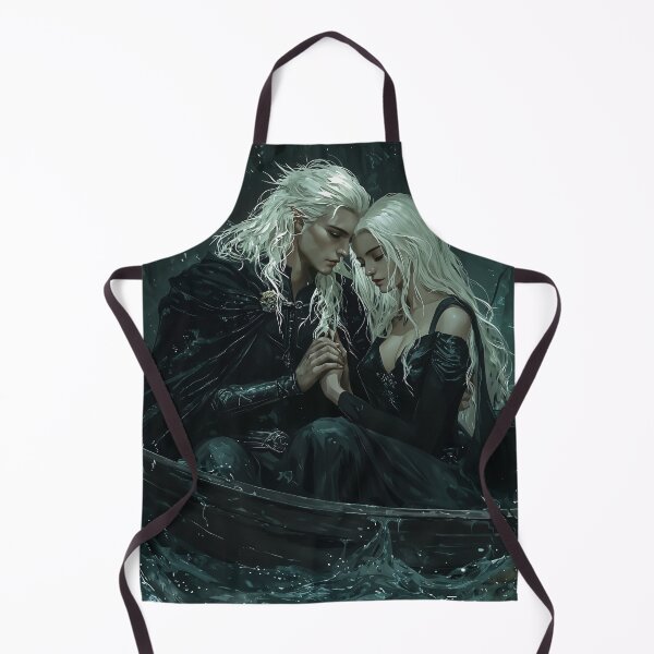 Item preview, Ethereal Embrace: Elven Lovers Adrift in the Midnight Tide designed and sold by oanaunciuleanu.