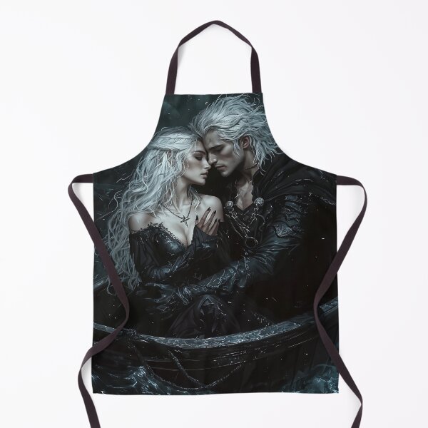 Item preview, Ethereal Embrace: Elven Lovers Adrift in the Midnight Tide designed and sold by oanaunciuleanu.