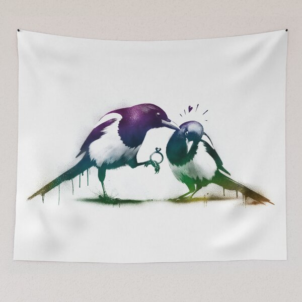 Item preview, A Magpie Engagement designed and sold by ArtSea-Bubble.