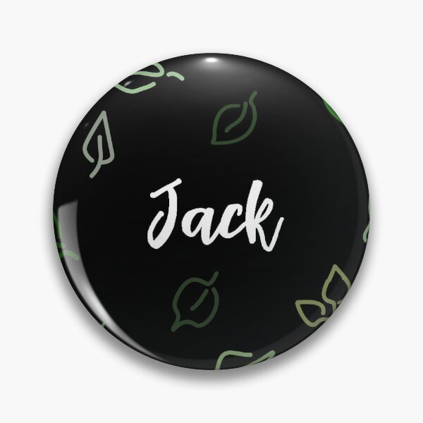 Item preview,  Jack Name Leaf Pattern Black designed and sold by ClearAndHappy.