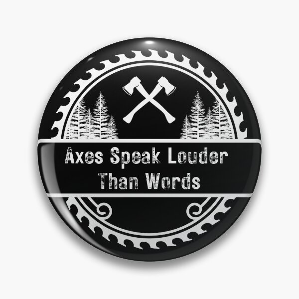Artikelvorschau, Holzfäller Wald Äxte Weißes Design entworfen und verkauft von Creastore.