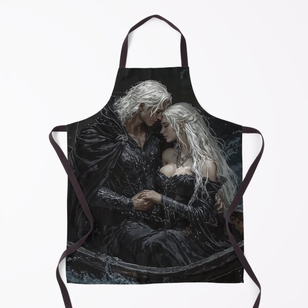 Item preview, Ethereal Embrace: Elven Lovers Adrift in the Midnight Tide designed and sold by oanaunciuleanu.