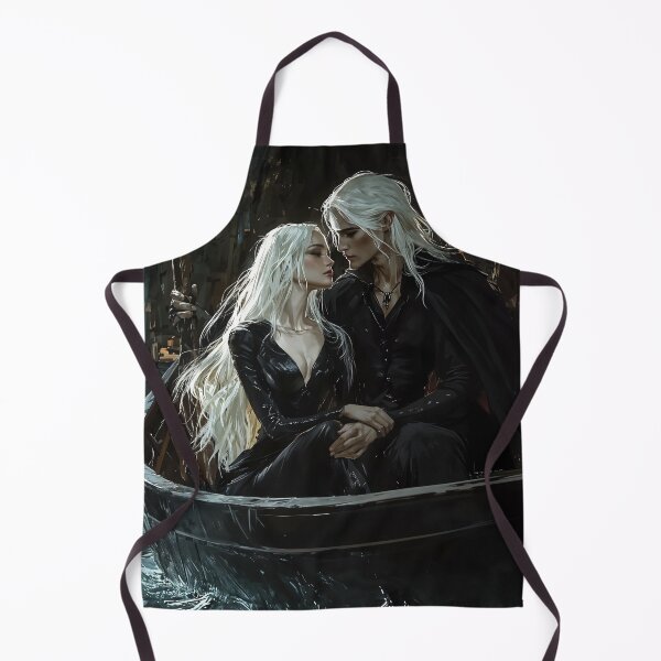 Item preview, Ethereal Embrace: Elven Lovers Adrift in the Midnight Tide designed and sold by oanaunciuleanu.