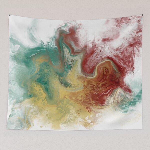 Item preview, Digital Fluid Art, Cells and Bubbles, White Background designed and sold by MayGreenAbgrall.