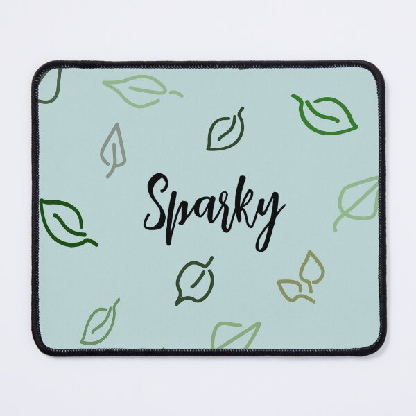 Item preview, Sparky Name Leaf Pattern Blue designed and sold by ClearAndHappy.