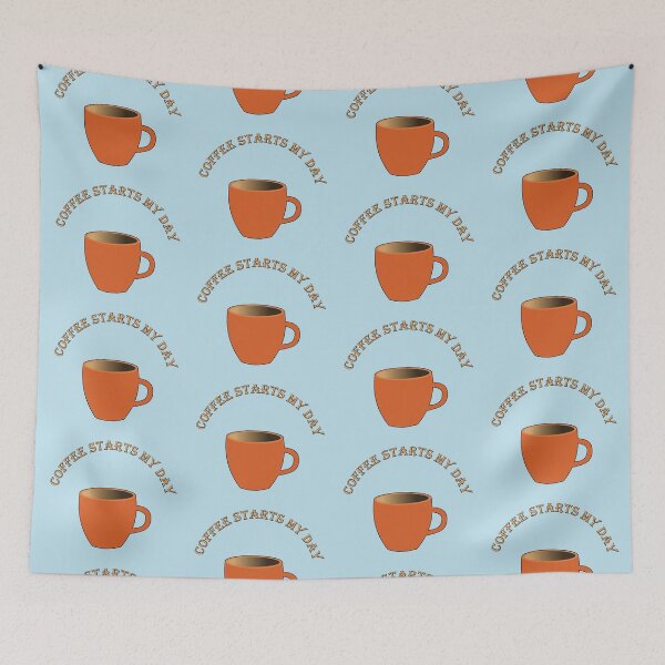 Item preview, Coffee Starts the Day designed and sold by zibziby.