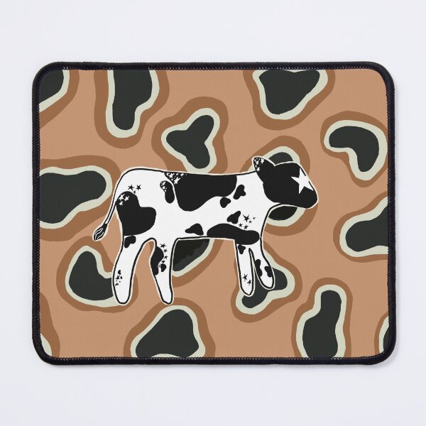 Item preview, star cow on cow print background designed and sold by Nys-crafts.