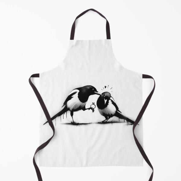 Item preview, A Magpie Engagement - Black And White designed and sold by ArtSea-Bubble.