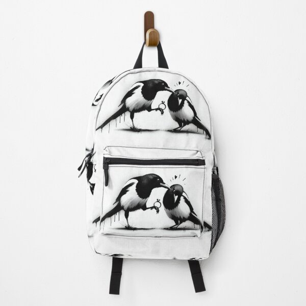 Item preview, A Magpie Engagement - Black And White designed and sold by ArtSea-Bubble.