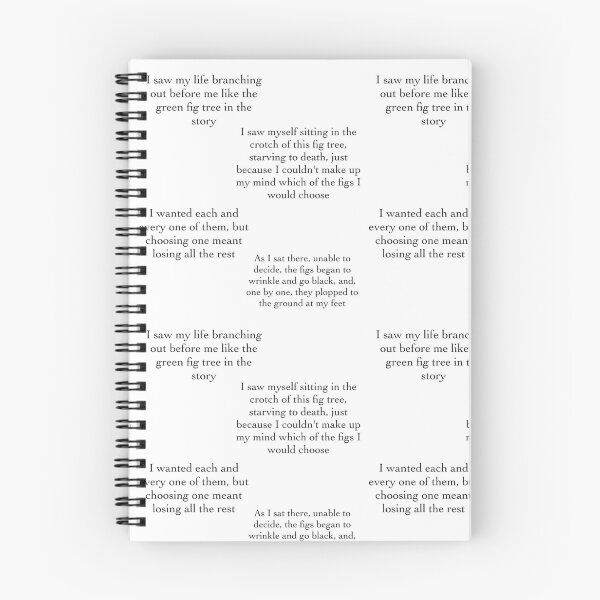 Item preview, Sylvia Plath fig tree quotes sticker 4 pack  designed and sold by y2k-tees.