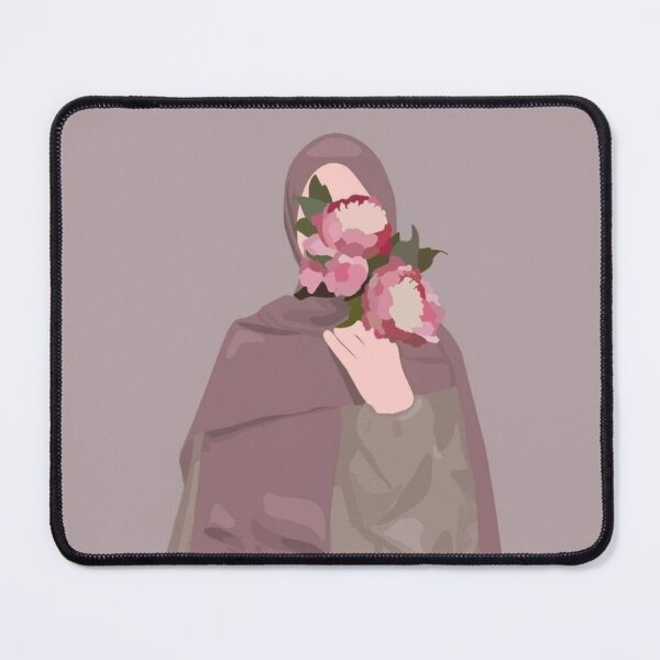 Item preview, Muslim hijabi girl with Flowers designed and sold by girlstrend.