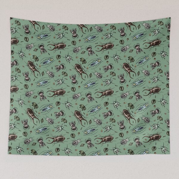 Item preview, Colored beetle pattern - Insect collection designed and sold by MonoMano.