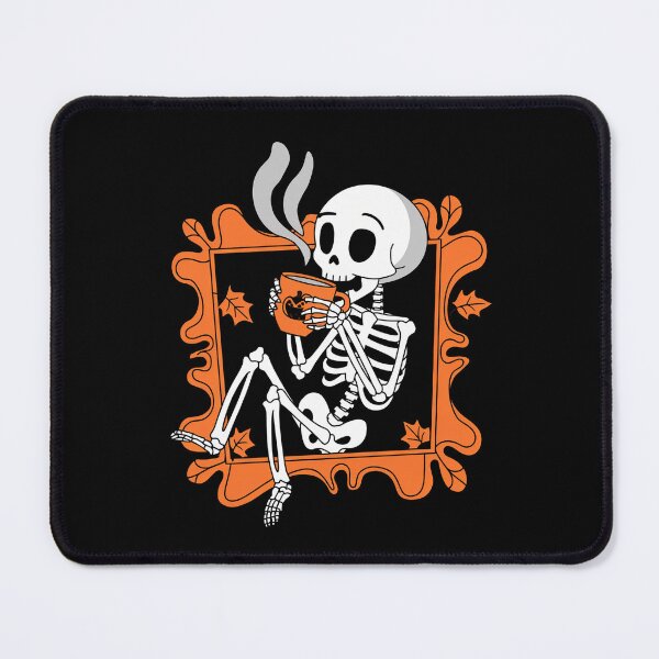 Item preview, Vintage Halloween Skeleton Pumpkin Spice Latte Syrup Creamer designed and sold by CHday.