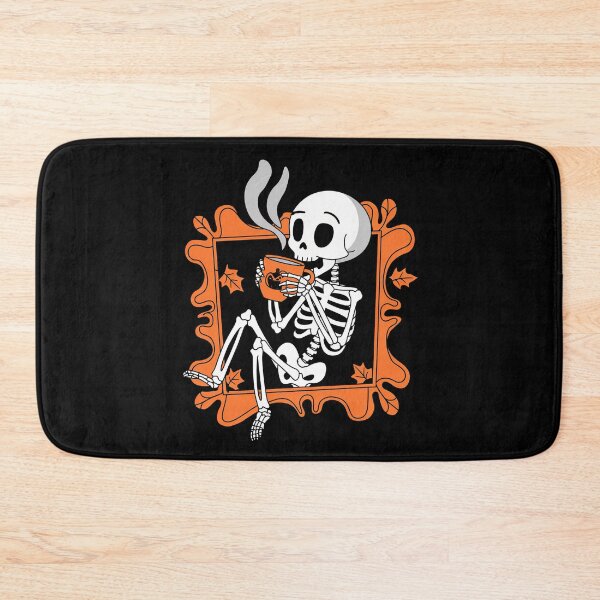 Item preview, Vintage Halloween Skeleton Pumpkin Spice Latte Syrup Creamer designed and sold by CHday.
