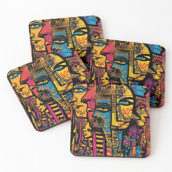 Item preview, Abstract Cartoon Faces Graffiti designed and sold by TheDarkWardrobe.