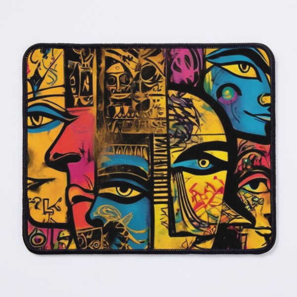Item preview, Abstract Cartoon Faces Graffiti designed and sold by TheDarkWardrobe.
