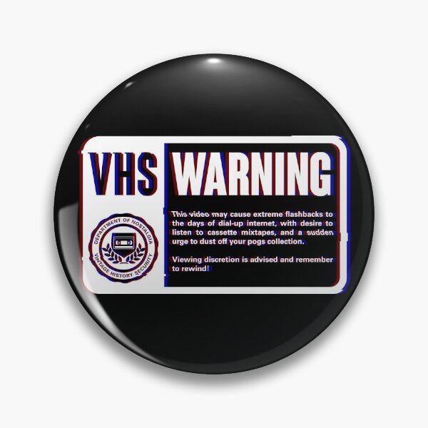 Item preview, VHS Nostalgia Warning - Vintage Movie Info designed and sold by Studio Mootant.