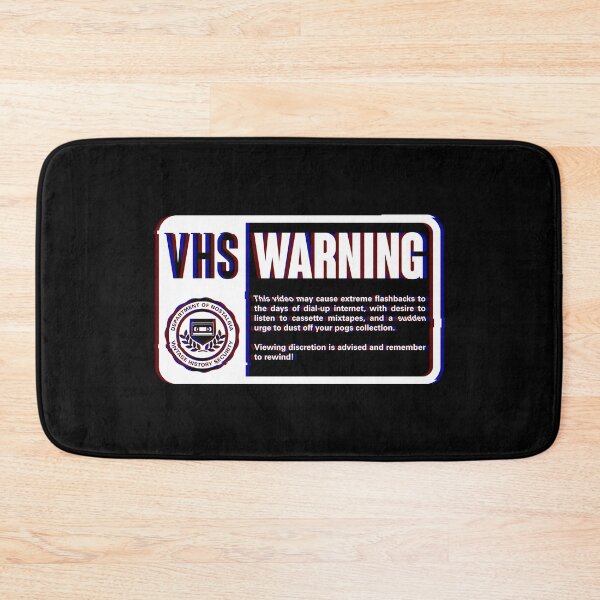 Item preview, VHS Nostalgia Warning - Vintage Movie Info designed and sold by Studio Mootant.