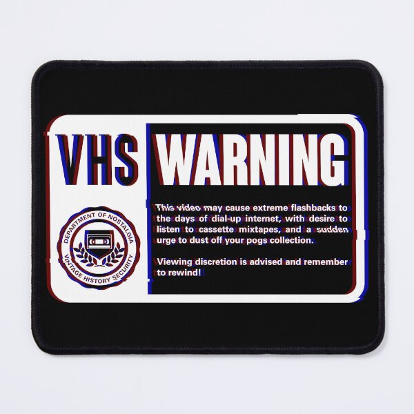 Item preview, VHS Nostalgia Warning - Vintage Movie Info designed and sold by Studio Mootant.