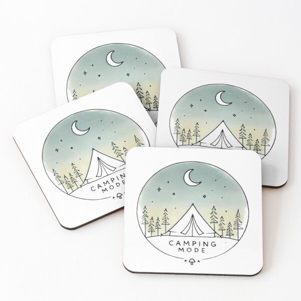 Item preview, Camping Mode - Minimalist Night in the Wilderness Design designed and sold by GemBob Creations.