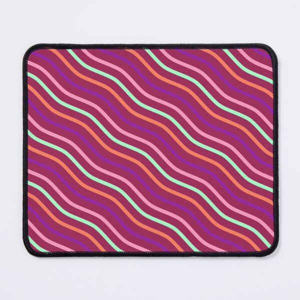 Item preview, Rainbow Colored Varying Wave Lines Parallel Wavy Strips designed and sold by EvergreenMotifs.