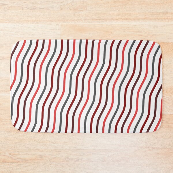 Item preview, Rainbow Colored Varying Wave Lines Parallel Wavy Strips designed and sold by EvergreenMotifs.