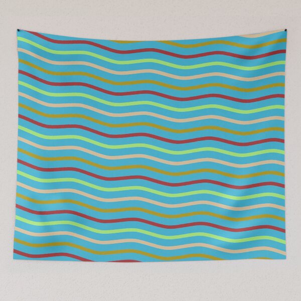Item preview, Rainbow Varying Color Waves Flowing Colorful Waving Cascade designed and sold by EvergreenMotifs.