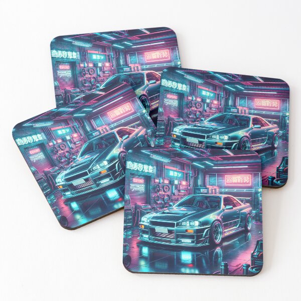 Item preview, Skyline R34 in Neon Garage designed and sold by RCStoreUy.