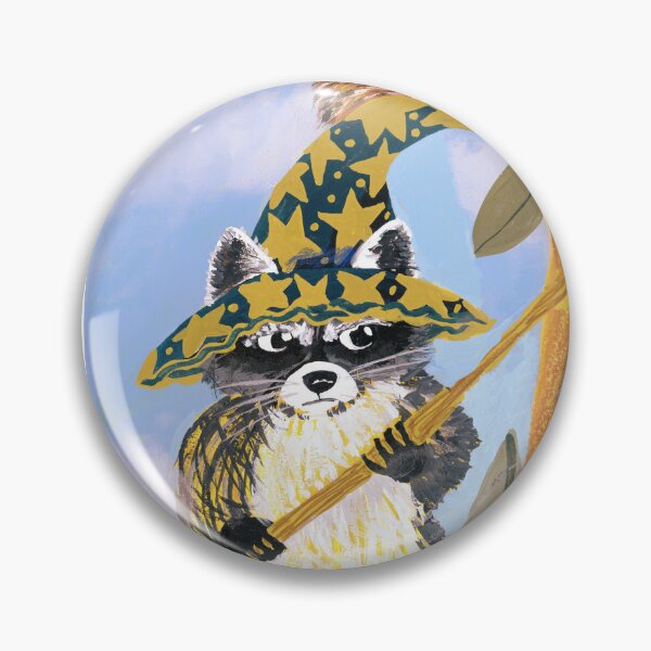 Item preview, Whimsical Wizard Raccoon - Fantasy Illustration by Jemma Jamie Skidmore designed and sold by Jemma Jamie Skidmore.