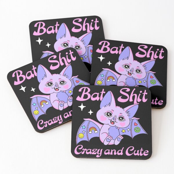 Item preview, Crazy and Cute Bat Halloween Art designed and sold by TheHHCreative.